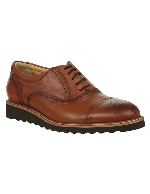 Zapato derby Michel Domit piel brandy en Liverpool