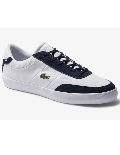 lacoste blanco hombre tenis
