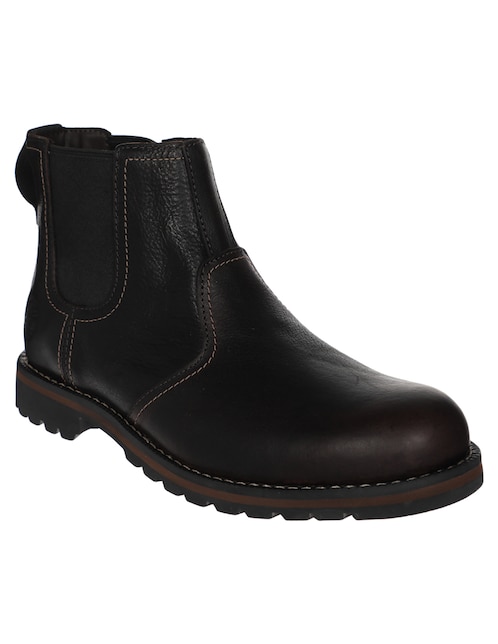 Bota corta casual de piel para hombre