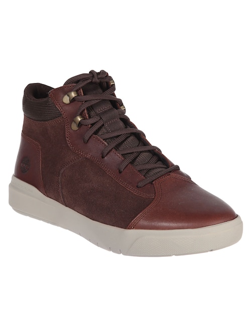 Bota medio casual de piel para hombre