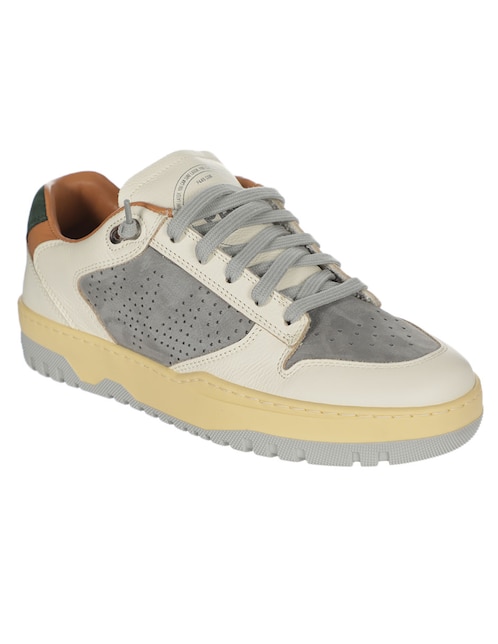 Tenis P448 de piel para hombre