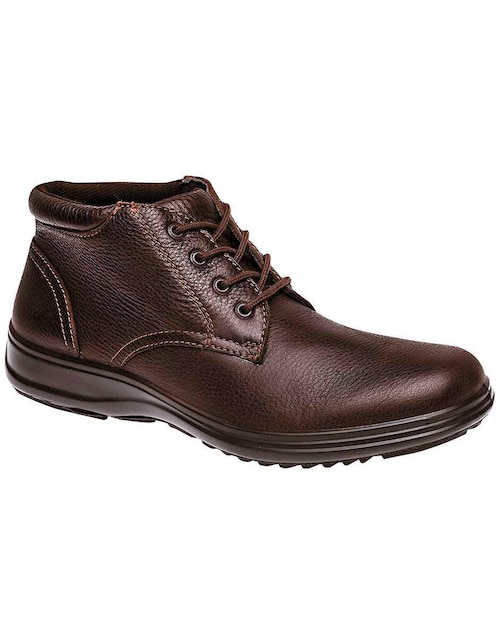 Bota Verde Tabaco de piel para hombre