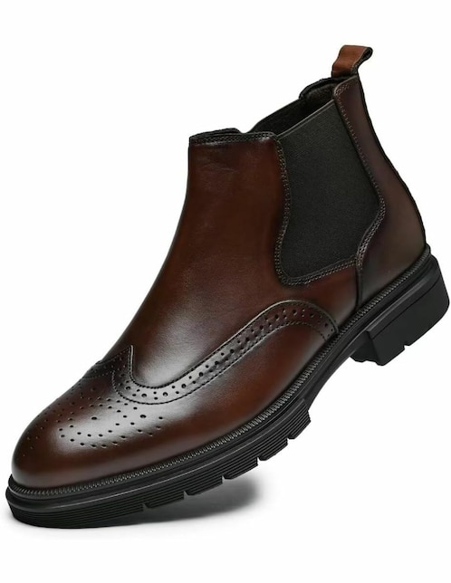 Bota/botín bmny sin familia "de" piel "para hombre"