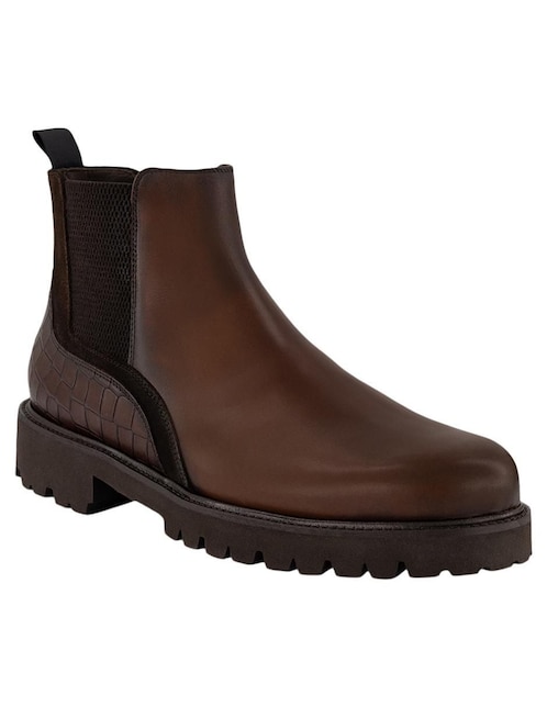 Botín de piel para hombre