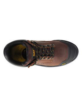 Bota industrial Caterpillar de cuero y piel