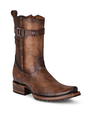 Bota Casual Franco Cuadra De Piel Para Hombre