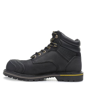 Bota industrial Caterpillar de cuero y piel