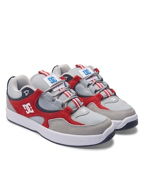 Tenis Dc Shoes Dc Shoes Kalynx Zero S Shoes Grey Red Para Hombre