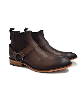 Botín Estilo Dh Chelsea Arnés de piel para hombre