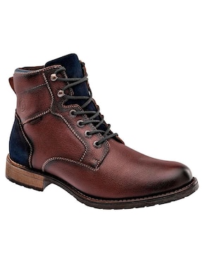 Bota Verde Tabaco De Piel Para Hombre