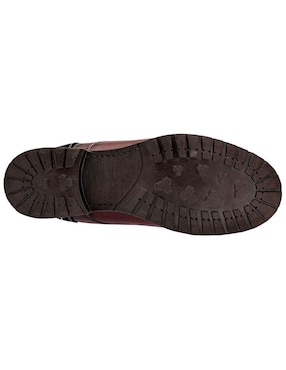 Bota Verde Tabaco de piel para hombre