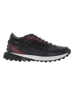 Tenis de piel franco cuadra para hombre