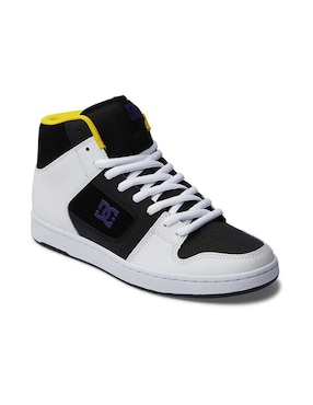 Tenis DC Shoes De Piel Manteca 4 Hi Para Hombre