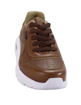 Tenis De Piel Leon Para Hombre