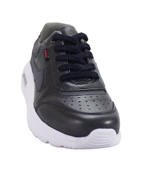 Tenis De Piel Leon Para Hombre