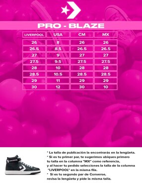 Tenis Converse pro blaze v2 mid para hombre
