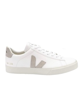 Tenis De Piel Veja De Campo Grey Para Hombre