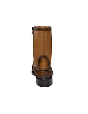 Botín Franco Cuadra de piel para hombre