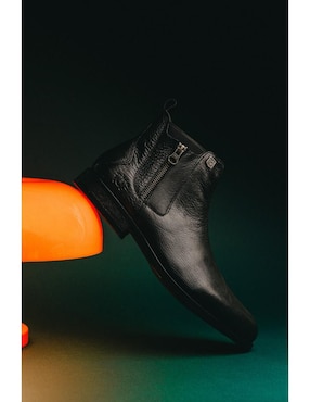 Botín Black Peppers de piel para hombre
