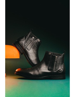 Botín Black Peppers de piel para hombre
