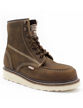 Bota Industrial Padilla A215 Crazy Tabaco De Piel Para Hombre