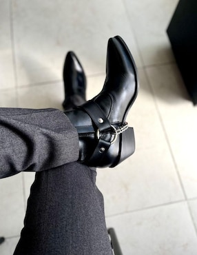 Botín Estilo Dh de piel para hombre
