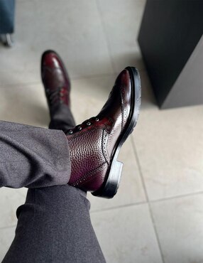 Botín Estilo Dh de piel para hombre