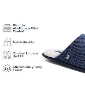 Pantufla Perry Ellis Style Jaime para hombre