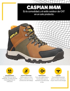 Bota Caterpillar de piel para hombre
