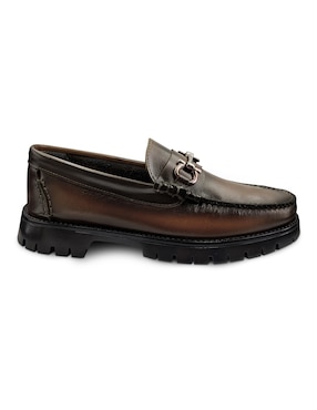 Zapato mocasín Randem Chunker Ferro Choco para hombre