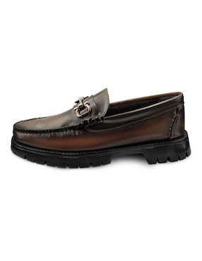 Zapato mocasín Randem Chunker Ferro Choco para hombre