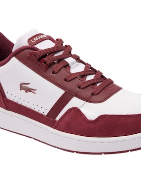 Tenis de piel Lacoste T-Clip para hombre