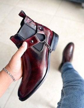 Botín Estilo Dh de piel para hombre