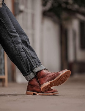 Bota Umberto Luce Wagon de piel bovino para hombre
