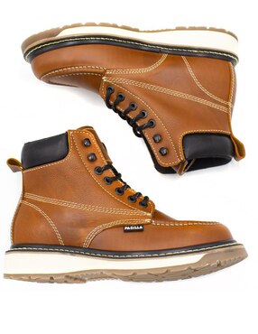 Bota Industrial Padilla Flotter Roble de cuero para hombre