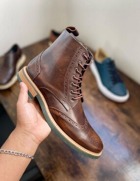 Botín Estilo Dh de piel para hombre