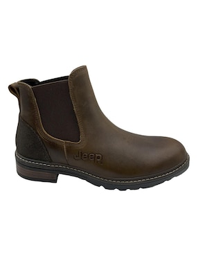 Botín Jeep de piel para hombre