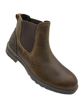 Botín Jeep de piel para hombre