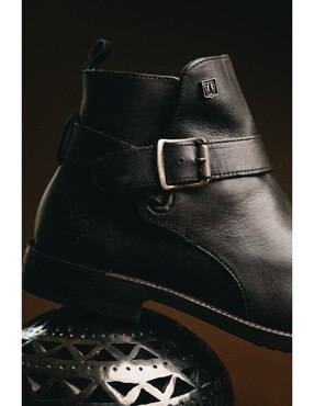 Botín Black Peppers de piel para hombre