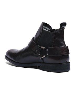 Botín black peppers de piel para hombre