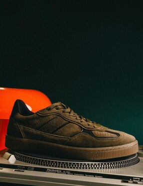 Tenis de piel Black Peppers para hombre