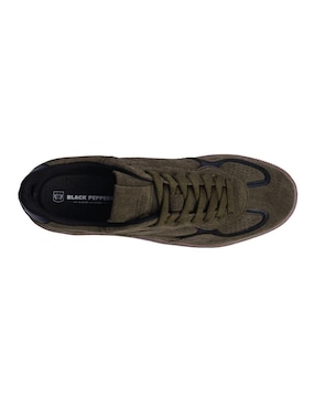 Tenis de piel Black Peppers para hombre