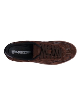 Tenis de piel Black Peppers para hombre