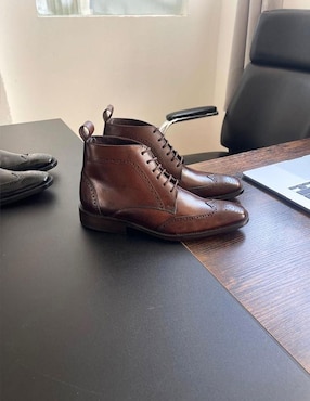 Botín Estilo Dh de piel para hombre