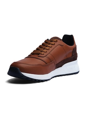 Tenis de piel Black Peppers Verona para hombre