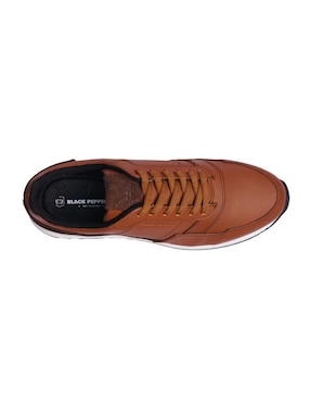 Tenis de piel Black Peppers Verona para hombre
