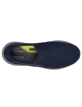 Zapato mocasín Skechers Pollard Slip-Ins para hombre