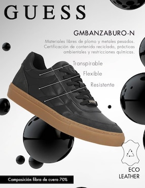 Tenis de piel Guess para hombre