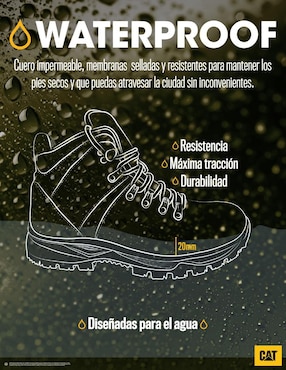 Bota Caterpillar de piel para hombre