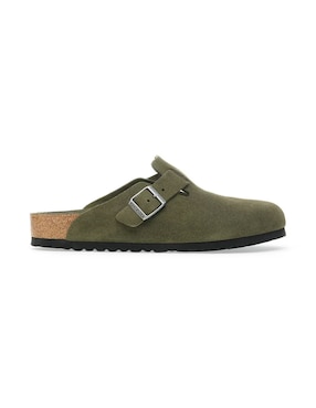 Sandalia Birkenstock Boston Soft Footbed Piel Thyme Tonal Fb para hombre